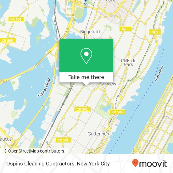 Mapa de Ospins Cleaning Contractors