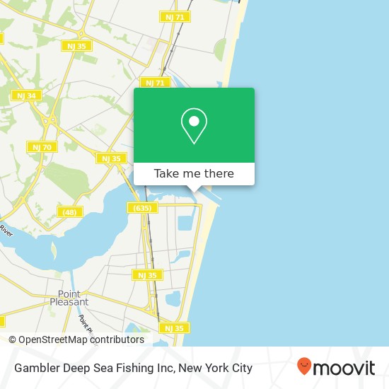 Mapa de Gambler Deep Sea Fishing Inc