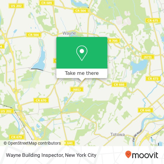 Wayne Building Inspector map