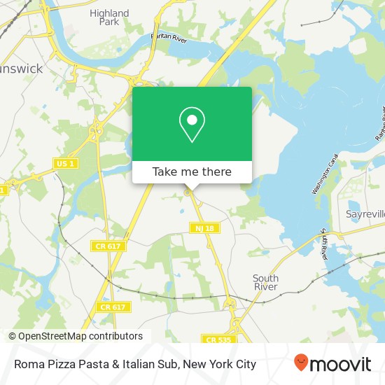 Roma Pizza Pasta & Italian Sub map
