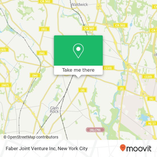 Mapa de Faber Joint Venture Inc