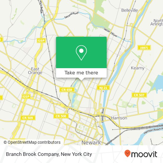 Branch Brook Company map