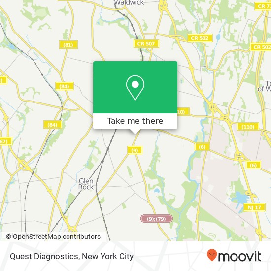 Quest Diagnostics map