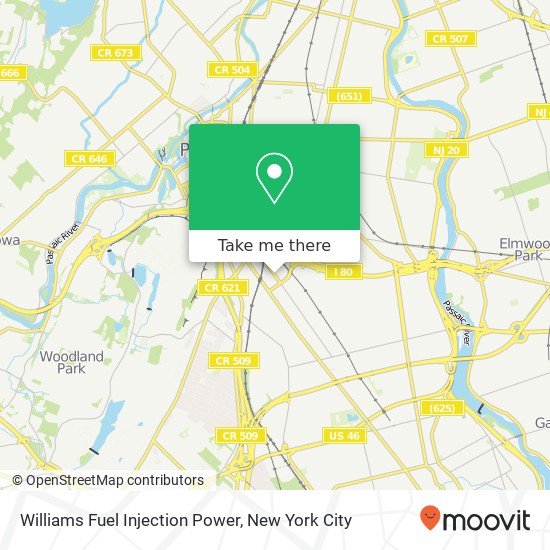 Mapa de Williams Fuel Injection Power