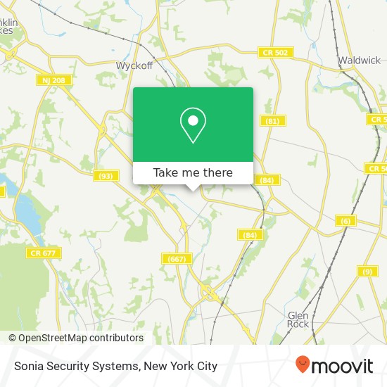 Sonia Security Systems map