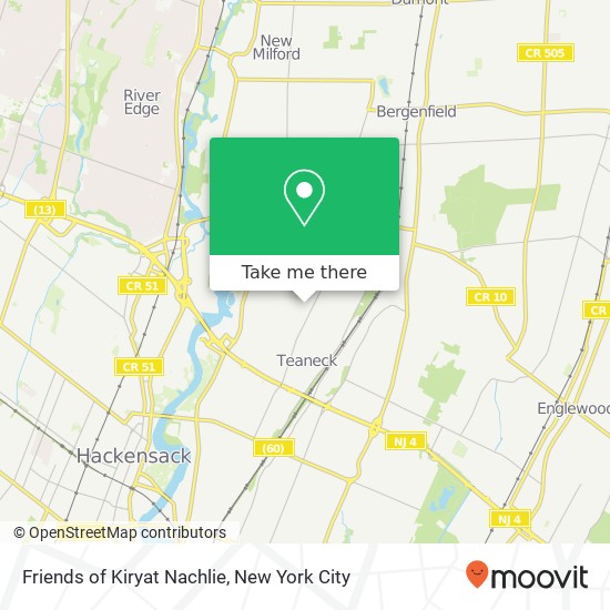 Friends of Kiryat Nachlie map