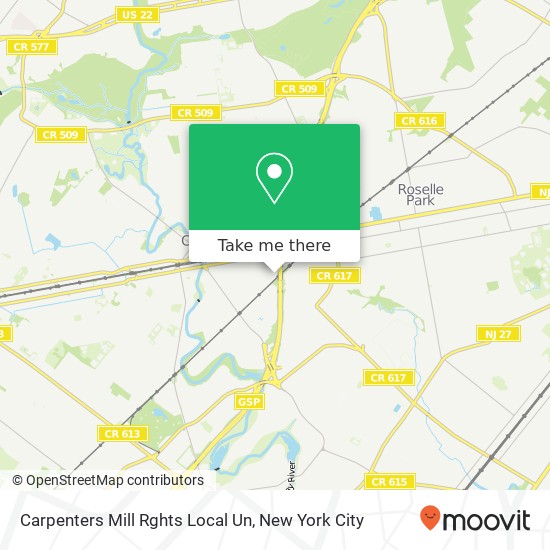 Mapa de Carpenters Mill Rghts Local Un