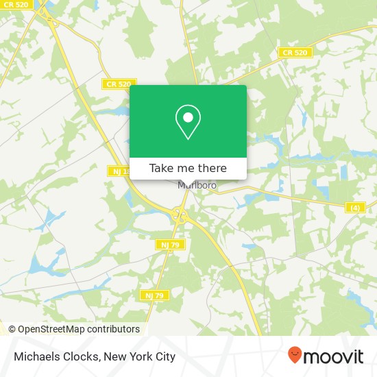 Michaels Clocks map