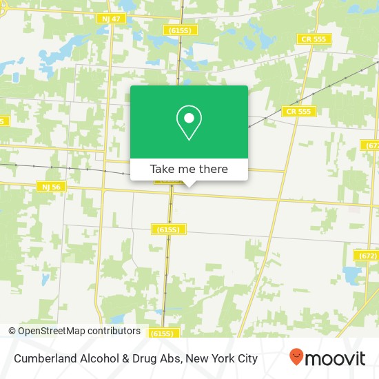 Cumberland Alcohol & Drug Abs map