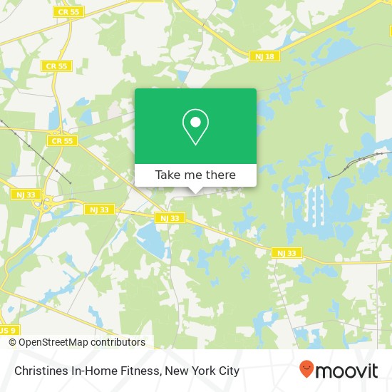 Mapa de Christines In-Home Fitness