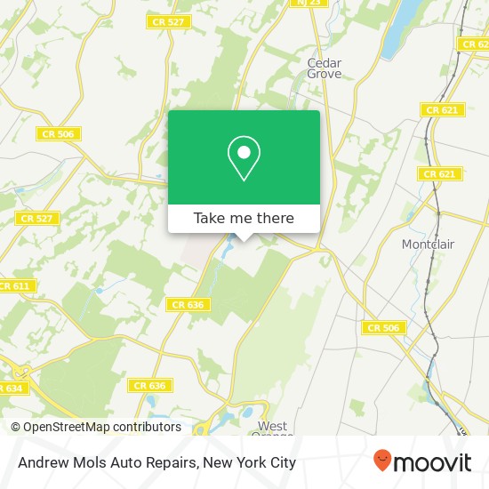 Mapa de Andrew Mols Auto Repairs