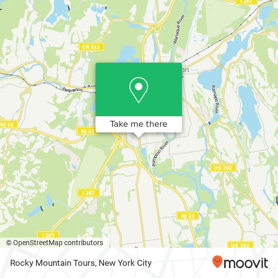 Rocky Mountain Tours map