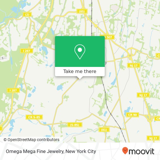 Omega Mega Fine Jewelry map