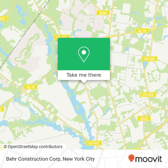 Behr Construction Corp map