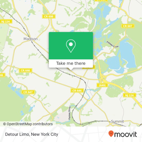 Detour Limo map