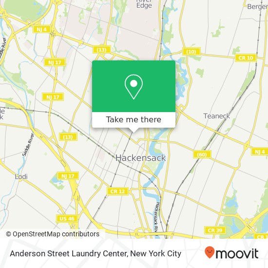 Mapa de Anderson Street Laundry Center