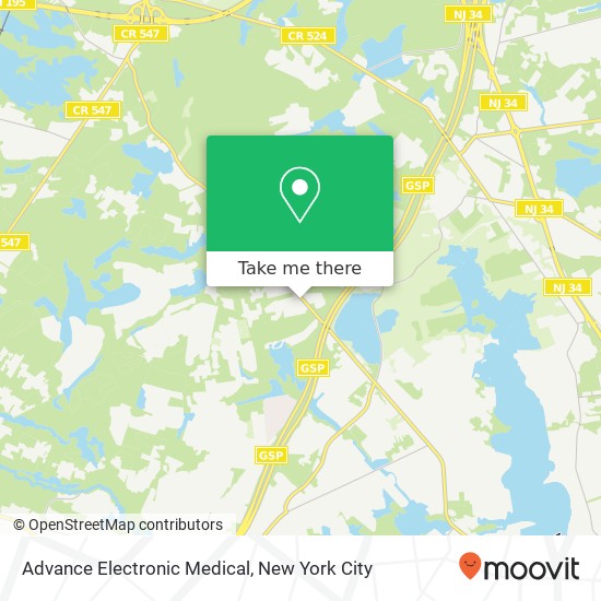 Mapa de Advance Electronic Medical