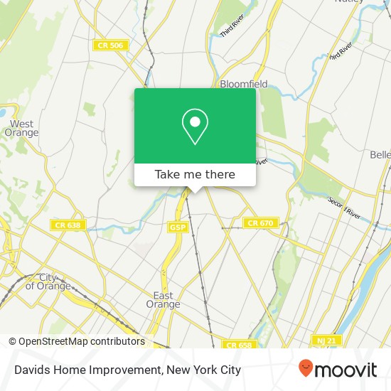 Mapa de Davids Home Improvement