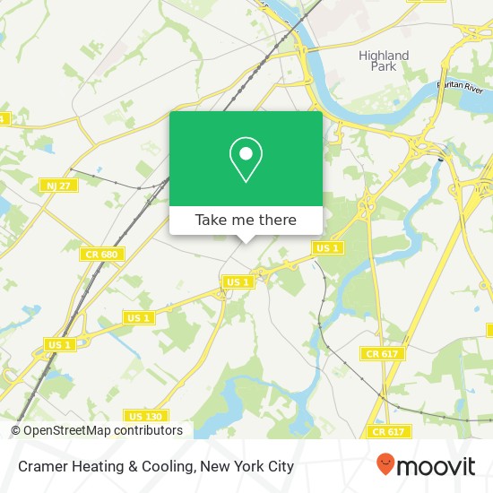 Cramer Heating & Cooling map