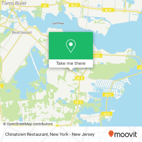 Mapa de Chinatown Restaurant