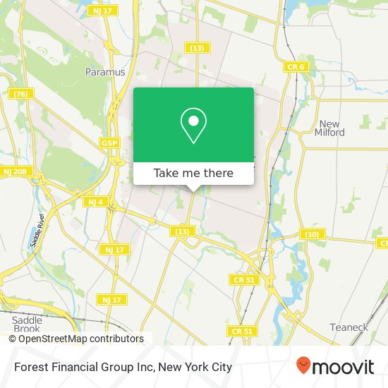 Forest Financial Group Inc map
