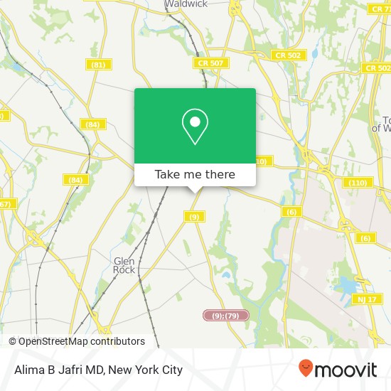 Alima B Jafri MD map