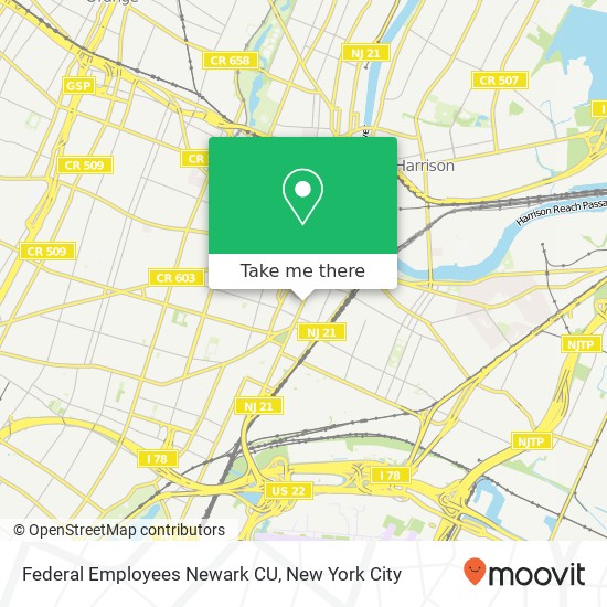 Mapa de Federal Employees Newark CU