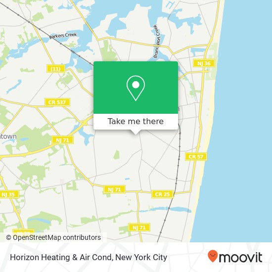 Mapa de Horizon Heating & Air Cond