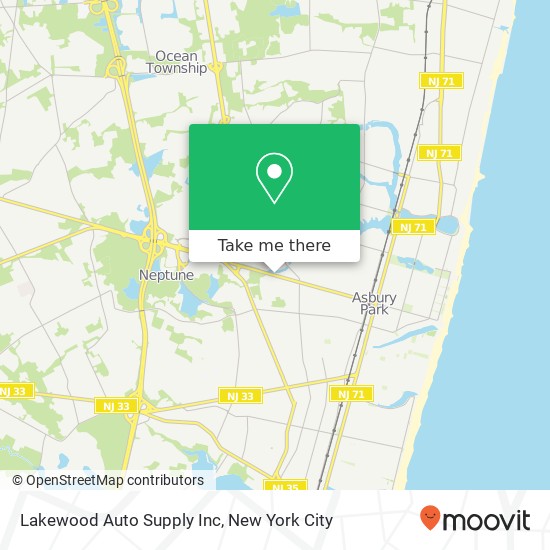 Mapa de Lakewood Auto Supply Inc