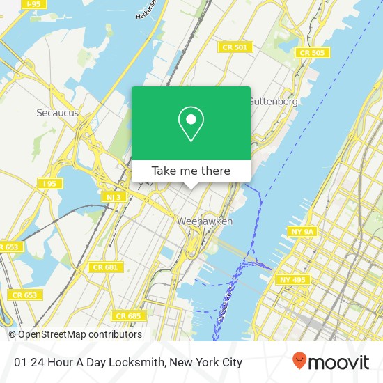 01 24 Hour A Day Locksmith map