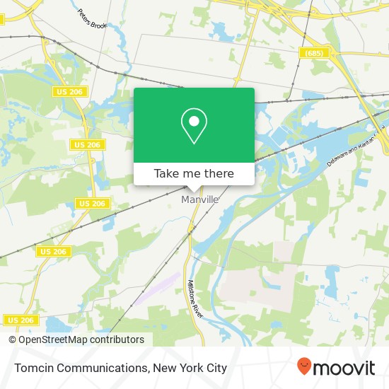 Tomcin Communications map