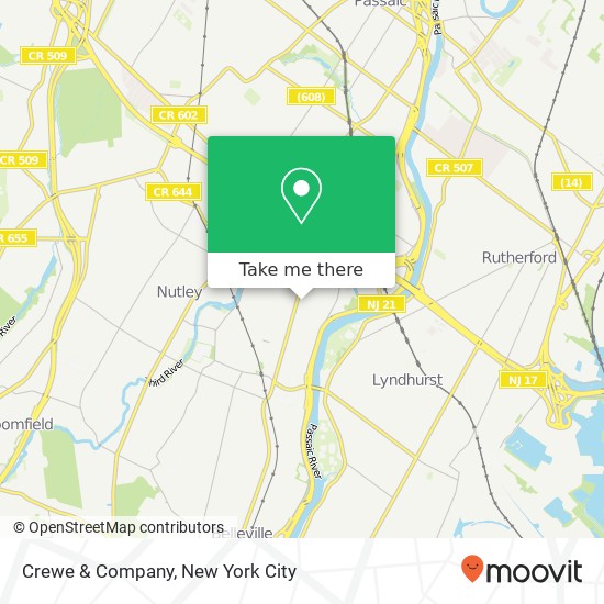 Mapa de Crewe & Company