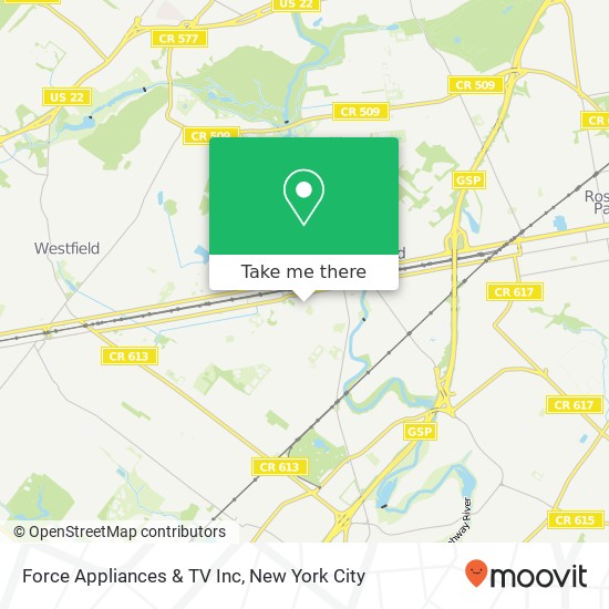 Mapa de Force Appliances & TV Inc