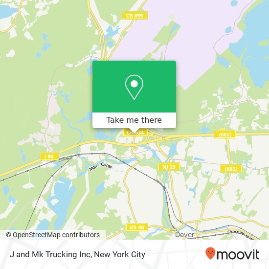 Mapa de J and Mk Trucking Inc