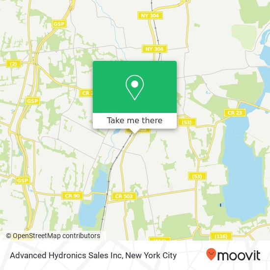 Mapa de Advanced Hydronics Sales Inc
