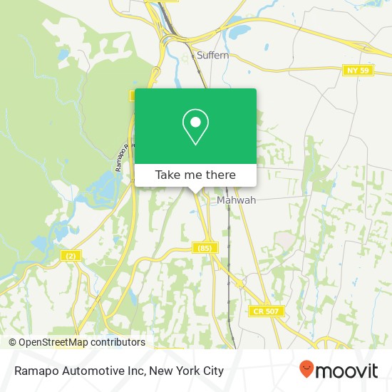 Ramapo Automotive Inc map