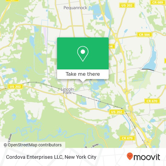 Mapa de Cordova Enterprises LLC