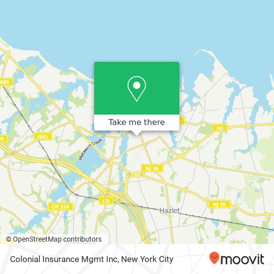 Colonial Insurance Mgmt Inc map