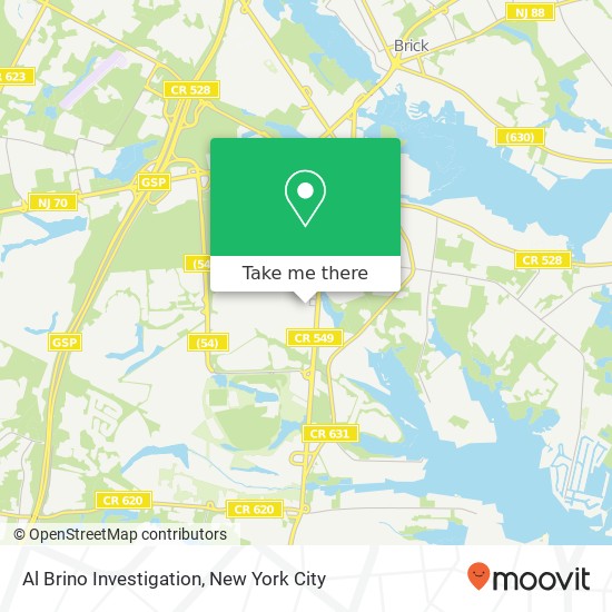 Al Brino Investigation map