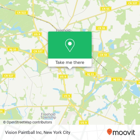 Mapa de Vision Paintball Inc