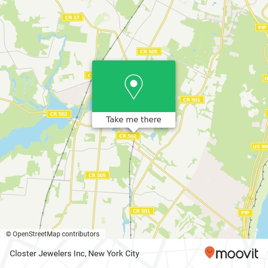 Closter Jewelers Inc map