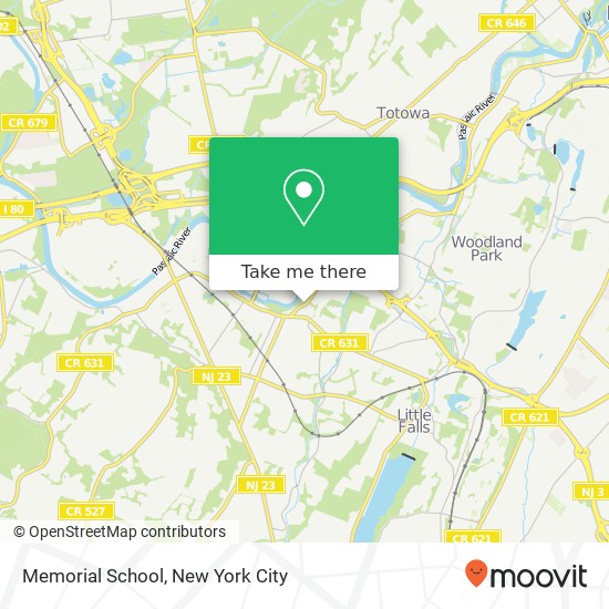 Memorial School map