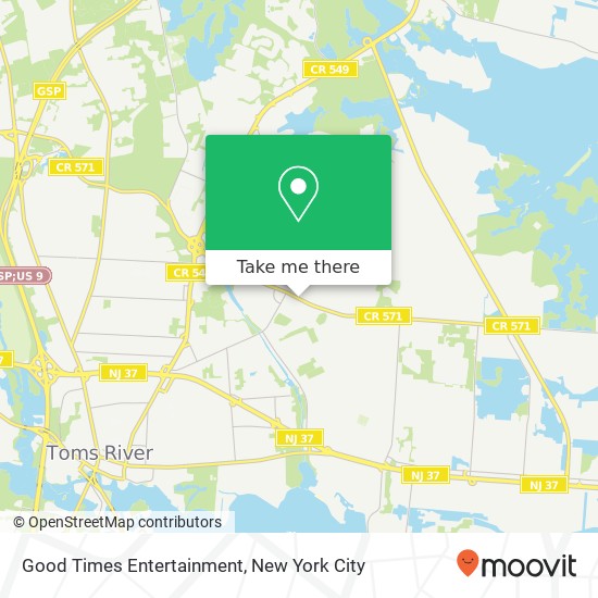Good Times Entertainment map