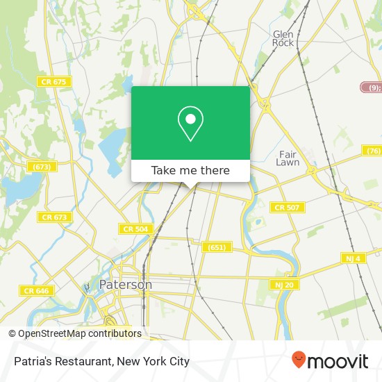 Mapa de Patria's Restaurant