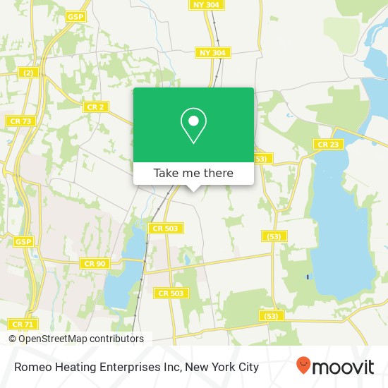 Romeo Heating Enterprises Inc map
