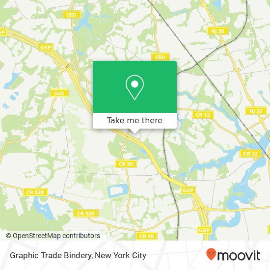 Graphic Trade Bindery map