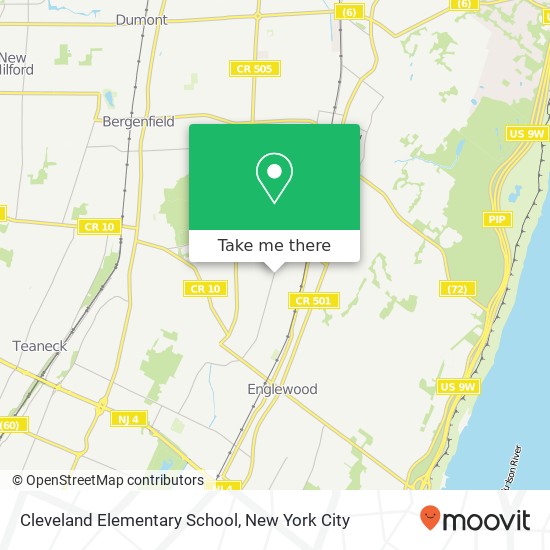 Cleveland Elementary School map