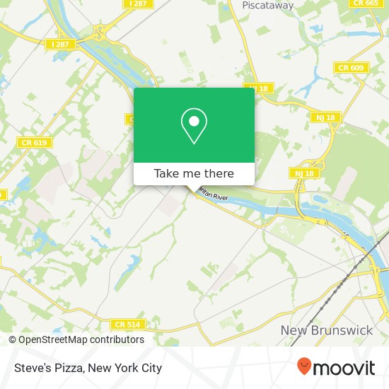 Steve's Pizza map