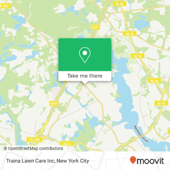 Traina Lawn Care Inc map