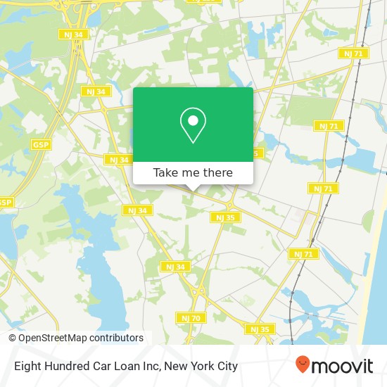 Mapa de Eight Hundred Car Loan Inc